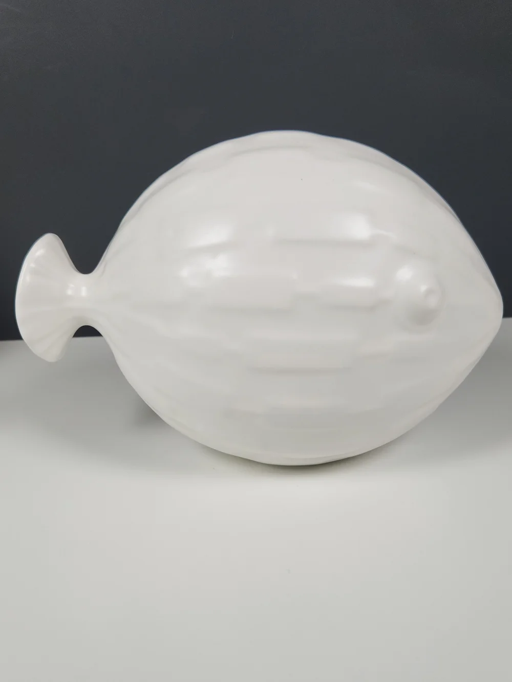 Jonathan Adler Puffer Blowfish White Ceramic Figurine | Coastal Art | Rare